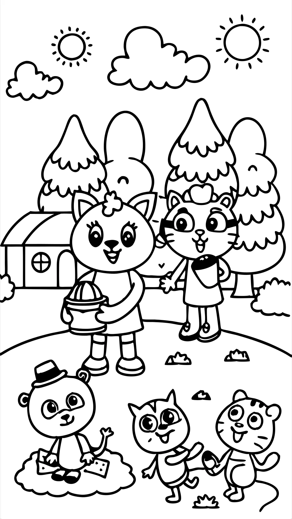 coloring pages for kids bluey